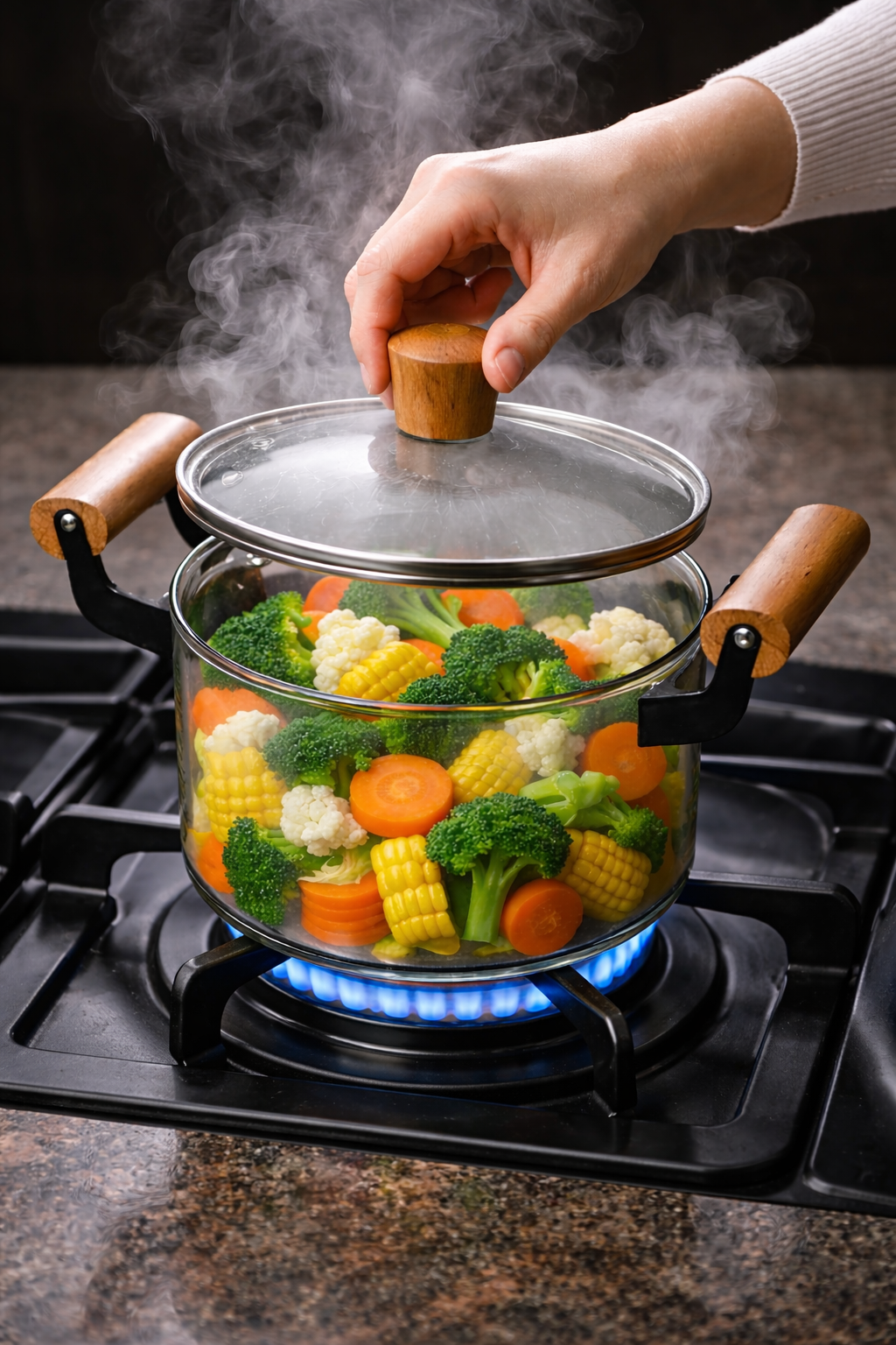Luxury glass cooking pots